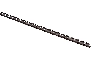 LEITZ 35042 - Canutillos de plástico DIN A4 21 anillas. (caja 100 ud.) 10 mm/65 hojas color negro