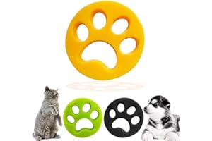 aiMaKE 3 Stück Haustier Haarentferner Für Wäsche, Tierhaarentferner Haustier für Wäsche,Katzenfell, Hundehaar, Ungiftig Wiederverwendung Fussel