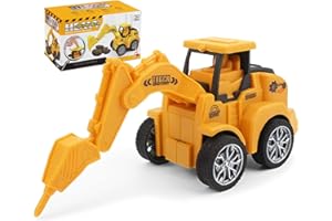LiRiQi Drill Pelle, Pelle de Forage, Toy Pelle, Pelleteuse avec Marteau Hydrauliqu, Forage Terrestre, Jouets Voiture de Construction. Matériau de Sécurité ABS. Emballage comme Cadeau
