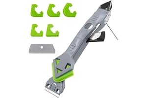 GEBRAZY 7 in 1 Raschietto Spatola Per Silicone Raschietto, Strumenti Per Calafataggio Silicone Kit, Rimozione Di Sigillante Per Finestra, Cucina, Bagno