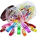 Produktbild 100 Stück 2 Clips Größen Kunststoff Mehrzweck Nähen Quilten Crafting Clip Handwerk Werkzeuge Zubehör Mischfarbe mit Vorratsgefäß