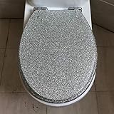 Asiento suave para el inodoro: suave y suave bisagra, asiento del inodoro suave práctico y duradero para minimizar el ruido y las interferencias