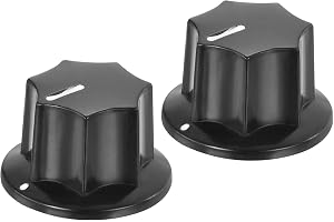 QUARKZMAN potentiometer knappar bakelit 24 x 15 mm volymkontroll knapp lock för gitarr bas, volymkontroll, ljud 6 mm hål med