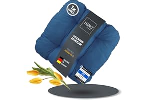 LILENO HOME Juego de 1 cojín para silla de color azul oscuro (38 x 38 x 8 cm) Cojín para silla de jardín cocina o comedor Cómodo y resistente a los rayos UV para interior y exterior cojín para silla