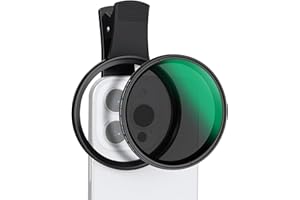 K&F Concept K-Serie 67mm einstellbare Kamera ND Filter für Hnadykamera, ND2-32 Filter (1-5 Stop), Schraubfilter für Handys, Graufilter für iPhone 17 16 15 14 Pro Max Galaxy S24 S23 S22 Ultra