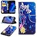 Produktbild Schutzhülle Samsung Galaxy A5 (2017) / A520F Hülle Tasche Ledertasche LEMORRY Flip Beutel Haut Slim Bumper Schutz Magnetisch Schließung Stehening Soft Handyhülle Weich Silikon Cover Schale, Schmetterling Rose