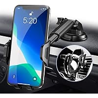 RAXFLY Handyhalterung-Auto-Lüftung, 3 in 1 Handyhalter Auto Handyhalterung Saugnapf, 360° KFZ Handy Halterung Auto…
