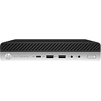 HP EliteDesk 800 G3 Desktop Mini PC Core i5 (6500T) 2.5GHz 8GB 256GB SSD LAN Windows 10 Pro 64-bit (HD Graphics 530) (Renewed