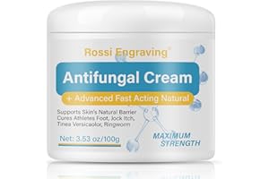 ROSSI ENGRAVING Antifungal Cream - Soothing Relief for Athlete's Foot, Jock Itch & Ringworm - Soothes Itching & Redness on Feet, Body & Hands - Formulated with Tea Tree Oil, 100g