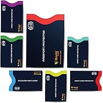 fouraces 12-delige set RFID-blokker beschermhoes - 10x creditcardhoes