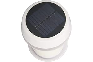 AKOZON Ventilateur D'extraction de Toit de Camping-car, Silencieux, à énergie Solaire, pour Camping-cars, Caravanes, Navires [noir]