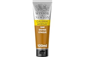 Winsor & Newton 2131553 Galeria Acrylfarbe, hohe Pigmentierung, lichtecht, buttrige Konsistenz, 120 ml Tube, siena natur opak