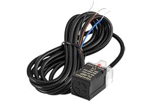 Heschen - Interruttore a sensore di prossimità induttivo quadrato tipo PL-08P, distanza 8 mm, 10-30 V CC, 200 mA PNP normalmente aperto (NO) a 3 fili