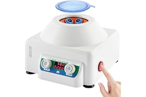 Mxmoonant Centrifugadora de Laboratorio, 4000rpm, 6x15ml, 1685xg, 60min Temporizador, para Tubos de Ensayo de 15ml/10ml/5ml, para Separación de Muestras (Enchufe UE)