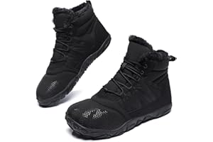 HANANI Barefoot Botas de Nieve Zapatos Invierno Hombre Mujer Forro Cálido Resistente al Agua Antideslizante Caliente Cómodas y Abrigadas Casuales Boots Unisex