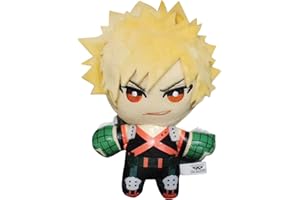 Zhongkaihua MHA Bakugo Katsuki Peluche Figura 15 CM Cuscino Peluche Anime PP Cotone Cuscino Morbido Ripieno Peloso Borsa Auto Decorazione Casa Ciondolo Per I Fan