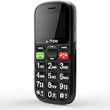 artfone CS181 Big Button Senior Mobile Phone, Easy-to-Use GSM Mobile Phone for Elderly with Dual SIM(Black)