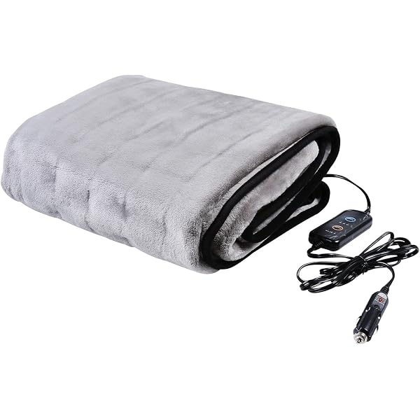 Stalwart Heated Car Blanket - 12-Volt Electric Blanket for Car, Truck, SUV,  or RV - Portable Heated Throw - Camping Essentials (Black Plaid) :  Amazon.co.uk: Automotive
