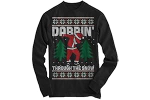 trending babz Girls Boys Kids Unisex Shirt Gift Christmas Santa Dabbin Snowflake Sweatshirt Xmas Novelty Jumper Top Age 7-13