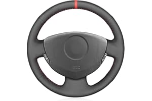 MEWANT Couvre Volant Clio 2 pour Renault Clio 2 2001-2008 / Twingo 2 2007-2014 Accessoires pour Renault Clio 2