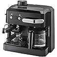 De'Longhi Combi Espresso Maker Coffee Machine, 220-Volts (Not For USA - European Cord), 1 year Manufacturer Warranty, BCO320 (Black)