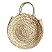 Produktbild Navigatee Stroh Geflochten kreisförmige Urlaub Tasche Handgemachte Stroh Geflochtene Strandtasche