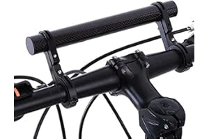 Ezweiji Support D'extension pour Vélo, Support D'extension Léger Et Robuste avec Deux Supports De Guidon pour Guidon De Vélo 25,4 Mm 31,8 Mm