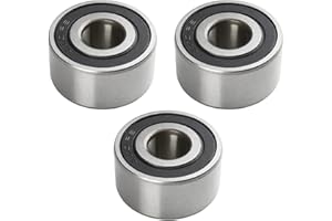 Othmro 5201-2RS/3201 Rodamiento de bolas de contacto angular 12x32x15.9mm Rodamiento sellado 3PCS