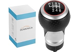 DOMENICA Pomo Palanca de Cambios Compatible de A3 A4 A5 A6 B6 B7 B8 S4 8K 8T Q5 8R VW Golf Polo Bora 12mm (R135 246)