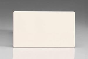 Varilight Primed Ready to Paint Flat Plate Screwless Double Blank Plate