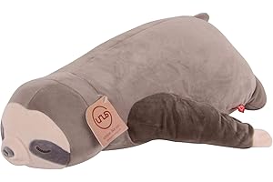 UNUS - Cuscino per chi dorme sul fianco, cuscino per allattamento, cuscino per bambini, adatto come decorazione, estremamente morbido, 50 cm, grigio