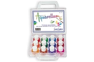 SENTOSPHÈRE Sentosphere 3900770 akwarelowe farby akwarelowe w walizce, wielokolorowe, 12 sztuk (1 opakowanie)