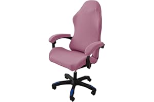 OQHAIR Ergonómico Cubre sillas Gaming Jacquard elástico Cubre sillas Gaming Antideslizante a Prueba de Polvo con 2 Fundas para reposabrazos con Cremallera -Púrpura