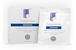 Multi-Mam Compresses for Breastfeeding Mothers – Intensive Care and Treatment of Sore and Irritated Nipples - Instant Cooling and Soothing Gel Pad - Essential Aid for Breast-Feeding Mums - Pack of 12