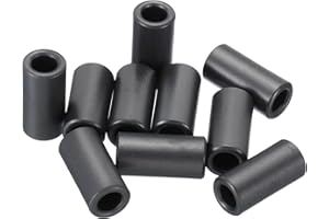 PATIKIL 10Stk Ferrite Toroid Kern Toroid Kern 0.4" ADx0.2" IDx0.8" H Ferrite Ringe Transformator Ferrite Toroid Kerne für EMI/RFI Filtern Schwarz