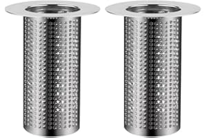 MIOYOOW Kitchen Sink Drain Strainers, 2PCS Drain Filter Anti-Clogging Drains Food Catcher for Kitchen Bathroom Sinks