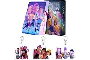 SUJEBKC Coffret collector Kp Anime 55 pièces, avec 3 pendentifs en acrylique à l'effigie des personnages, collection de cartes photo (A)