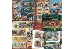 ISB COLLECTION 15 Blocs de timbres Elephants differents