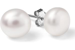 B.Catcher Women Earring Sets AAAA Freshwater Cultured Pearl Button Ball Stud Earrings