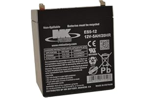 MK BATTERY 12V 5AH MK Sealed Lead Acid (AGM) Battery