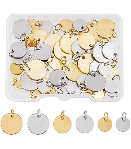 Beebeecraft – 6 Flans De Bracelet En Acier Inoxydable – 2 Couleurs – 6x160x1,6 Mm – Pour Estampage DIY