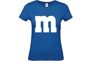 Shirt-Panda Damen T-Shirt · M&M · Gruppen Kostüm · Karneval Shirt · Fasching Verkleidung · Party Tshirt · JGA Frauen · Lady Fit · Mädchen Shirt · 100% Baumwolle ·