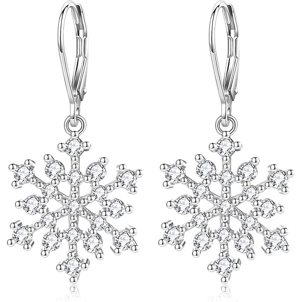 Ciondolo in argento sterling 925 con fiocco di neve e diamante blu, adatto per braccialetti con ciondoli originali, regalo di gioielli fai da te da donna  36