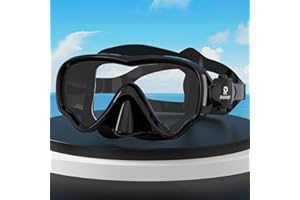 RIOROO Snorkel Mask For Kids, fog Proof and Leak Proof Floating Goggles, 180 ° High-Definition Panoramic Diving Mask With Nose Mask, Swimming Goggles for Boys, Girls, and Teenagers Aged 4-14