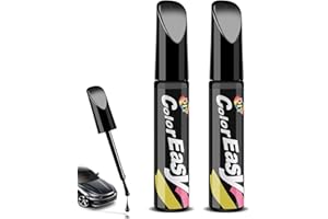 TPZORJX 2Pcs Pluma De Retoque del Coche,Bolígrafo De Reparación Arañazos Coche,Rotulador De Reparación Arañazos,Bolígrafo Quita Arañazos Coche, para Retoque y Reparación de Pintura(Negro)