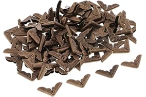 Sharplace 100 Gold/Bronze aus aus Buchecke Schutz Scrapbook Fotogalerie Tagebuch 14mm, Bronze, 14 mm