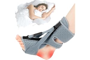 Orapink Plantarfasziitis-Nachtschiene,Knöchelbandage zur Linderung von Plantarfasziitis,verstellbare,atmungsaktive Plantarfasziitis-Knöchelbandage für Achillessehnenentzündung Knöchelschmerzen (Grau)