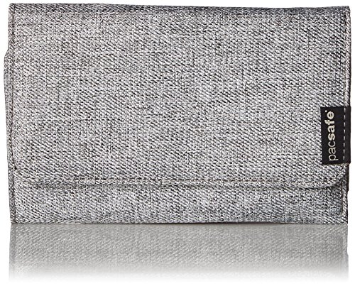 Preisvergleich Produktbild Pacsafe RFIDsafe LX100 Diebstahlschutz RFID-blockierender Wallet, Tweed Grey (grau) - 10740