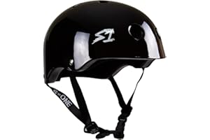 S1 Lifer LIT Casque de Scooter Noir Brillant