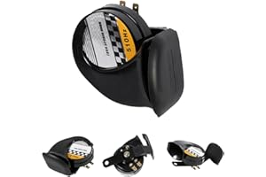 EJOYOUS Snail Siren Horn Speeker Impermeabile, Forma Lumaca Corno Di Lumaca Elettronico Mini Forte Tromba Clacson 510 Hz 12 V Universale per Altoparlante Vocale Ad Alta Voce Moto